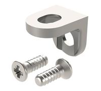 SOTECH 100 pièces Italiana Ferramenta Taquets pour perçage 5 mm | pour raccords résistants à la traction de panneaux de meubles Aspect inox Support d'étagères pour planchers en bois