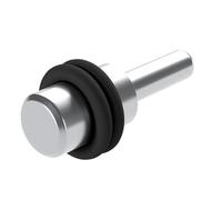 SOTECH 100 pièces Support d'Étagère en verre pour Perçage de 3 mm avec Anneaux en Caoutchouc Support d'Étagère enfichable pour plaques de Verre