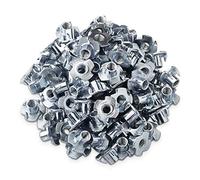 SOTECH 100 x Écrous à Griffes M6 x 10 x 18 mm avec 4 Pointes | pour la Fixation de Composants de la Fabrication de Meubles Écrous