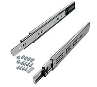 SOTECH 2 paires de Coulisses à sortie totale KV-45-H45-L350-SC-MS 350 mm Softclose, charge admissible 45 kg, glissière de tiroir avec kit de visserie
