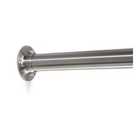 SOTECH 2 pièces Barre de penderie 1000 mm RONDE Ø 25 mm avec 4 paliers de tube d'armoire en acier inoxydable CIRCLE