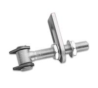 SOTECH 2 pièces - Charnière de portail réglable M24 x 190 mm galvanisé en acier allié avec pattes à souder