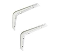 SOTECH 2 pièces consoles d'étagère RK15 blanc 121 x 83 mm équerre d'étagère supports d'étagère consoles murales support d'étagère équerre support d'étagère