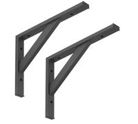 SOTECH 2 pièces consoles pour charges lourdes 295 x 215 mm noir capacité de charge 75 kg équerre pour charges lourdes acier équerre d'étagère