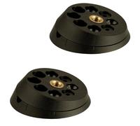 SOTECH 2 pièces Ferrure pour pied de table TWIST'N TURN pour pied de meuble jusqu'à Ø 60 mm avec filetage M10, fonction d'inclinaison unique en cinq étapes : 0°, 5,5°, 10,5°, 13,5° et 15°