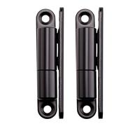 SOTECH 2 pièces paumelles de porte paumelle à visser 15 x 83 mm charnière paumelle de rénovation pour portes intérieures à visser (acier noir)