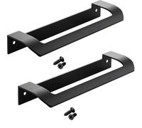 SOTECH 2 pièces Poignée de Meuble LYSA BA 160 mm Noir Givré pour Tiroirs et Portes Pliantes par Junker Design