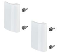 SOTECH 2 pièces Poignée de porte de balcon SEJA aluminium 82 x 52 x 20 mm blanc Poignée à tirer Poignée de porte de terrasse