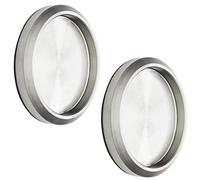 SOTECH 2 pièces Poignées de portes coulissantes MILA Poignée-Ø : 58 mm autocollante avec tampon adhésif 3M Poignées de meubles en acier inox pour portes en verre & portes de chambres de