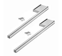 SOTECH 2 pièces Porte-Serviettes PARAT II 390 x 15 x 60 mm pour Montage sur Armoire/A Visser/Aluminium chromé/Porte-Serviettes Salle de Bains