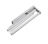 SOTECH 2 pièces Porte-serviettes pivotant TED 2 bras EV1 anodisé (aluminium, 325-487 mm, extensible) Porte-serviettes mural télescopique pour salle de bain ou cuisine