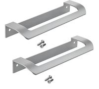 SOTECH 2 Poignées de Meuble LYSE BA 160 mm Chromé Mat pour Armoires, Tiroirs et Portes Pliantes Junker Design