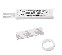 SOTECH 2 x Mini Détecteurs Encastrables SO1 Blanc Commutation | avec Mouvement de Porte ou de Mains, Distance de Commutation 3 - 5 cm