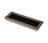 SOTECH 2 x Passage de câbles Toledo en Aluminium anodisé Aspect INOX 200 x 70 mm Dimensions de Montage : 190 x 62 x 15,3 mm Passage de câbles