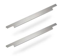 SOTECH 2 x Poignée de Meuble BLANKETT Slim 895mm Aluminium Chromé Mat Poignée profilée