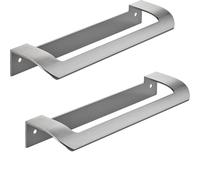 SOTECH 2 x Poignée de Meuble LYS BA 160 mm Acier Inoxydable aspect Mat Poignée design Poignée de Tiroir Poignée de Cuisine Poignée de Porte Pliante de JUNKER DESIGN
