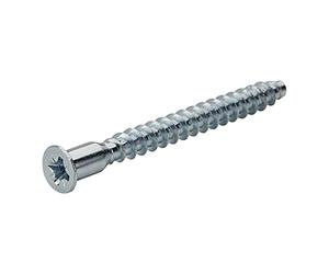 SOTECH 20 pièces Vis d'assemblage Confirmat Cruciforme PZ3 7 x 60 mm Tête | fraisée Connecteur de Meuble Vis de connexion de Meuble Acier Galvanisé
