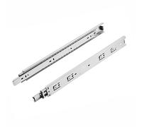 SOTECH 4 paires de coulisses à sortie totale KV-50-H45-L300-NF 300 mm (capacité de charge 50 Kg, hauteur 45 mm, acier galvanisé) Rail de coulisse