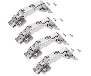 SOTECH 4 pièces Charnières grand angle T45 Butée d'angle 165° Paumelle à boîtier grand angle Charnière à boîtier Soft-Close incluse plaque de montage
