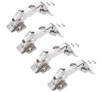SOTECH 4 pièces Charnières grand angle T52 Butée intérieure 165° Paumelle à boîtier grand angle Charnières à boîtier Soft-Close incluse plaque de montage