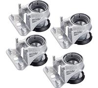 SOTECH 4 pièces Pieds de réglage INTEGRATO Hauteur 19 mm Pied de Socle réglable en Hauteur jusqu'à 12 mm Pied de nivellement avec Capacité de Charge 175 kg/pièce Pied réglable avec Patins de Sol