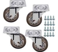 SOTECH 4 pièces roulettes de meuble Ø 50 mm ULM brun sans frein (blocage) y