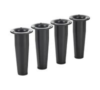 SOTECH 4 Pieds de Meuble Hauteur 100 mm Fox-Trot Noir Mat Pieds réglables