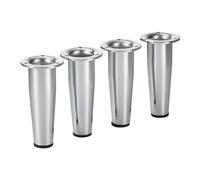 SOTECH 4 Pieds de Meuble Hauteur 150 mm Fox-Trot Chrome Poli