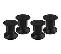 SOTECH 4 x Pieds de Meuble Alpha Pieds de canapé réglables anodisés Noir, Chargeable jusqu'à 250 kg Hauteur : 80 mm