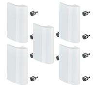 SOTECH 5 pièces Poignée de porte de balcon SEJA aluminium 82 x 52 x 20 mm blanc Poignée à tirer Poignée de porte de terrasse