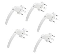 SOTECH 5 pièces Poignées de fenêtre CALISTO (151 x 28,5 x 62 mm) blanc avec grille de 45° Poignées en aluminium verrouillables par bouton-pression