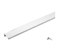 SOTECH 5 poignées de meuble Blankett Jane 280 mm chrome poli BA 3 x 80 mm Poignées d'armoire à monter à l'intérieur de la façade, vis de fixation incluses
