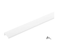 SOTECH 5 poignées de meuble Blankett Jane 380 mm blanc Ral 9003 BA 3 x 112 mm Poignées d'armoire à monter à l'intérieur de la façade, vis de fixation incluses