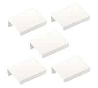 SOTECH 5 poignées de meubles Blankett Jane 50 mm blanc Ral 9003 Poignées d'armoires Poignées de tiroirs à visser de