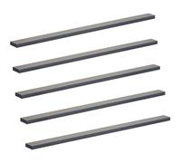 SOTECH 5 x Poignée de meuble barre LineaGrip Noir 430 x 27 x 8 mm entraxe 320 et 384 mm poignée de cuisine poignée de tiroir