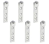 Sotech 6 pièces Crochets armoire Acier galvanisé Supports Charge jusqu'à 100 kg pour rails de suspension Suspension réglable en hauteur