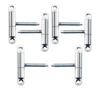 SOTECH 6 Pièces Paumelles de Porte à Visser 15 x 83 mm Avec Tourillon M8 x 47 mm - Charnière de Rénovation Pour Portes Intérieures à Percer (Acier Galvanisé)