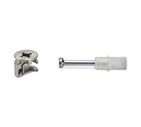 SOTECH 60 pièces Connecteur de Meubles Pièce de Raccordement de Meubles | JETFIX avec Roue Excentrique (Ø 15 mm) Ferrure d'assemblage à excentrique
