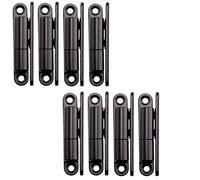 SOTECH 8 pièces paumelles de porte paumelles à visser 15 x 83 mm paumelles de rénovation pour portes intérieures à visser (acier noir)