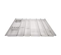 SOTECH 80 cm Cuisio Bac à Couverts Insert à Couverts Blanc translucide mit Bloc à Couteaux Range-Couverts de
