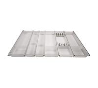 SOTECH 90 cm Cuisio Bac à Couverts Insert à Couverts Blanc translucide mit Bloc à Couteaux Range-Couverts de