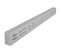 SOTECH Baguettes d'écartement Coulisses de Tiroirs (LxHxP) 25 x 50 x 486 mm Gris Argenté Barre d'écartement pour Coulisses sous Tiroir