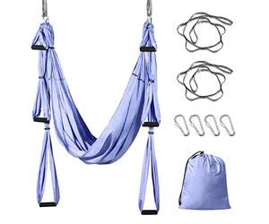 Sotech - Balançoire Anti-gravité d'air, Hamac de Yoga, Light Purple, Daisy Chain 1.2 Meters, Dimensions: 250 x 150 cm, Dimensions du Produit replié: 26 x 24 x 11 cm