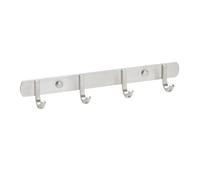 Barre à 4 Crochets SAMU Porte-Serviettes Portemanteaux Acier Inox brossé 300 mm de SO-TECH® PORTE SERVIETTE