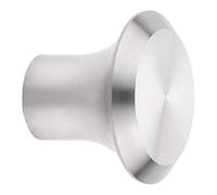 SOTECH Bouton de meuble DERRY Ø 20 mm Hauteur 16 mm Acier Inoxydable brossé Bouton de Cuisine Poignée en acier inoxydable