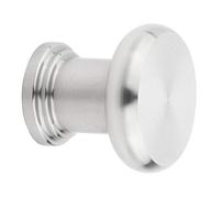 SOTECH Bouton de meuble LANCASTER Ø 20 mm Hauteur 18 mm Acier Inoxydable brossé Bouton Bouton d'Armoire