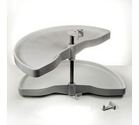 SOTECH Carrousel pour Armoire d’Angle Demi-Cercle Ferrure Pivotante 1000mm 1/2-Fond Circulaire pour Armoire d’Angle de 100cm