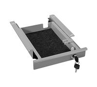 SOTECH CAVO Tiroir de Documents en Acier 220 mm Gris verrouillable | avec passage de câbles sous plan pour bureaux