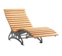 SOTECH Chaise Longue de Jardin Lounger 800, Acier galvanisé, Ensemble Complet avec sommier à Lattes