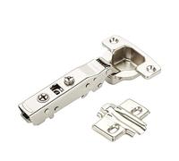 SOTECH Charnière à boîtier MASTER T45 Butée d'angle 110° avec amortisseur et plaque transversale avec Réglage à fente